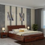 Sheesham Wood Double Bed with Drawer Storage | Balaji Art