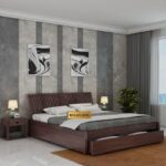 Sheesham Wood Double Bed with Drawer Storage | Balaji Art