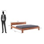 Rose Wood King Size Bed (Without Storage) | Balaji Art - Image 2