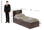 Sheesham Wood Single Bed with Drawer Storage | Balaji Art - Image 2