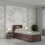 Sheesham Wood Single Bed with Drawer Storage | Balaji Art