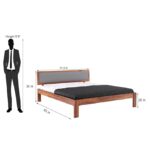 Rose Wood King Size Bed (Without Storage) Platform Design | Balaji Art - Image 2