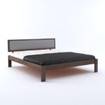 Walnut Wood Queen Size Bed (Without Storage) Platform Design | Balaji Art