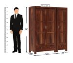Sheesham Wood Wardrobe | Balaji Art - Image 2