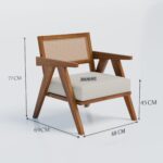 Rattan Arm Chair | Balaji Art - Image 2
