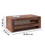 Sheesham Wood Coffee Table | Balaji Art - Image 2