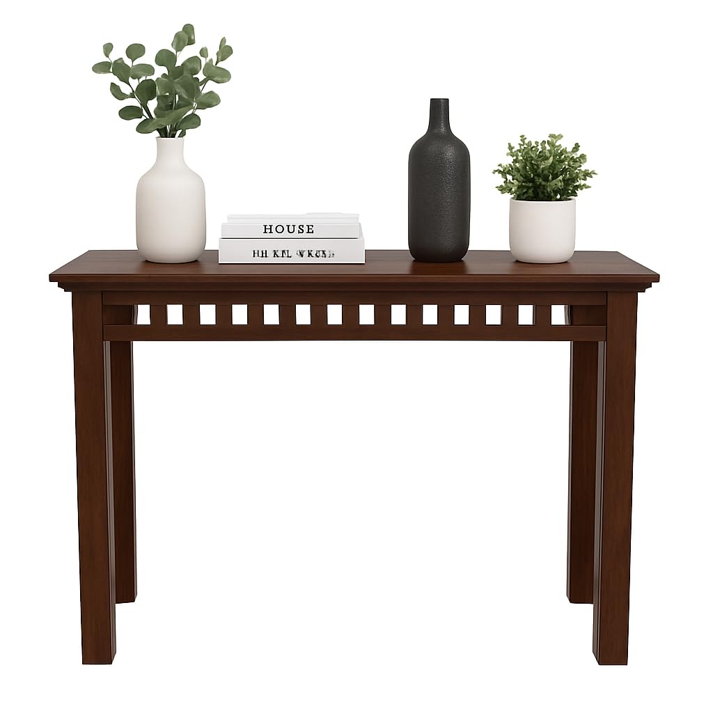 51iJnPGZJvL.jpg Sheesham Wood Console Table | Balaji Art - Image 1