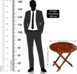 Sheesham Wood Teapoy Patio Table | Balaji Art - Image 2